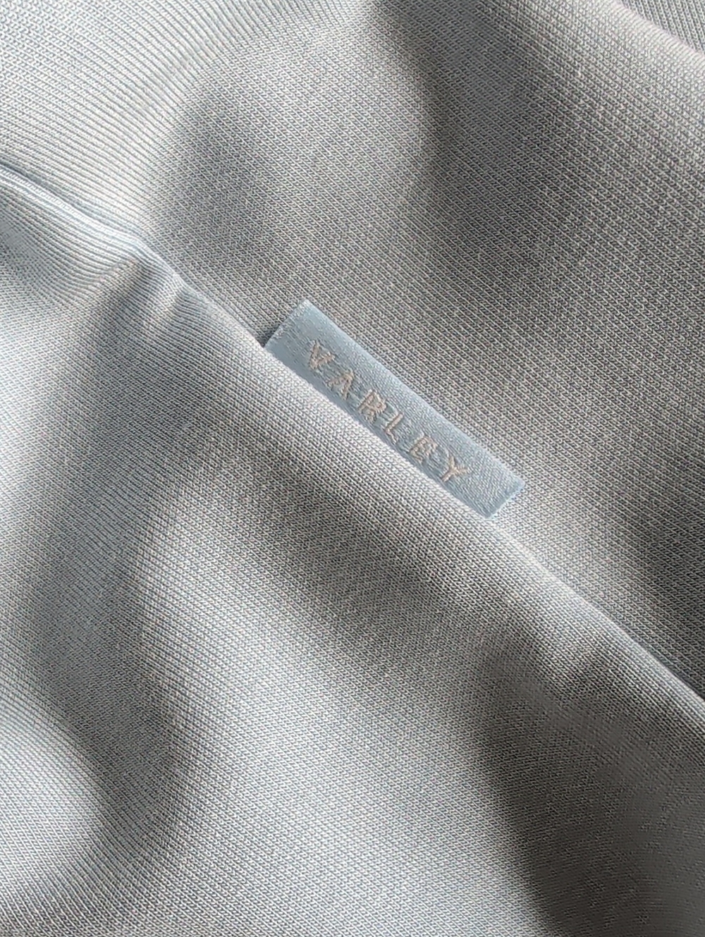 Varley DoubleSoft Betsy Sweatshirt Light Blue Stretch-Jersey Women's Size Large - Picture 12 of 13